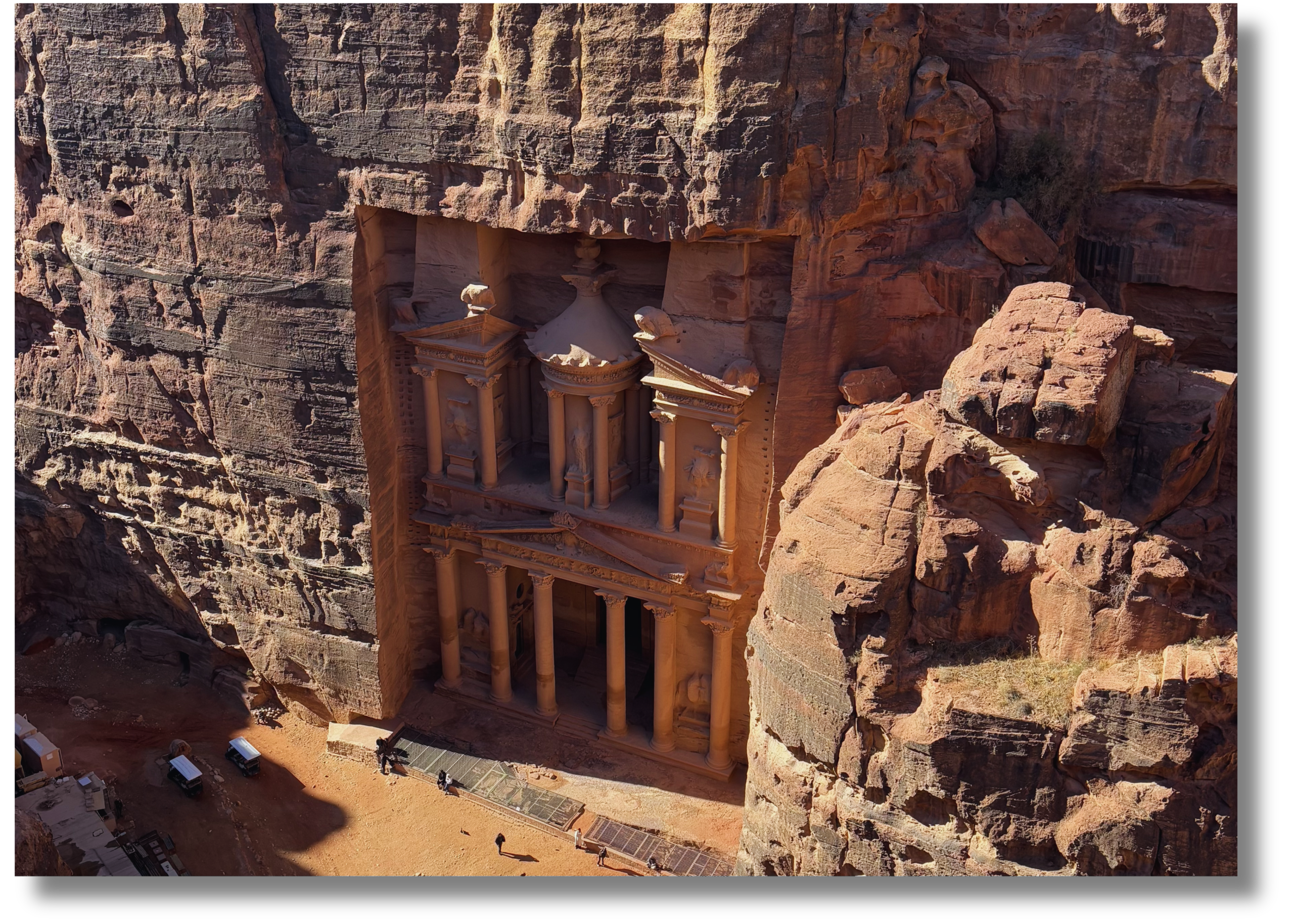 The Treasury at Petra, one of the seven wonders of the world