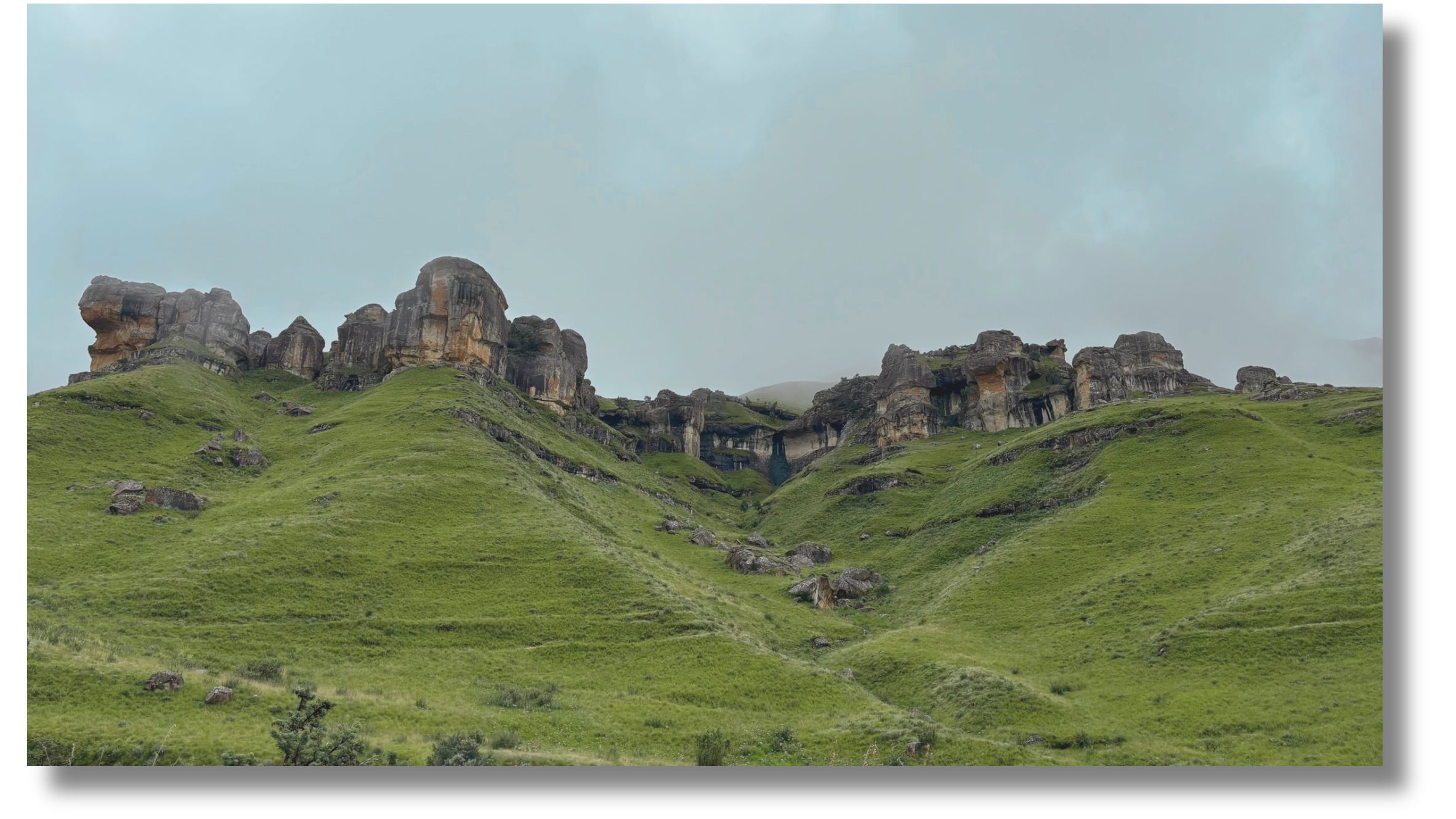 View of the Drakensberg mountains, Underberg, South Africa